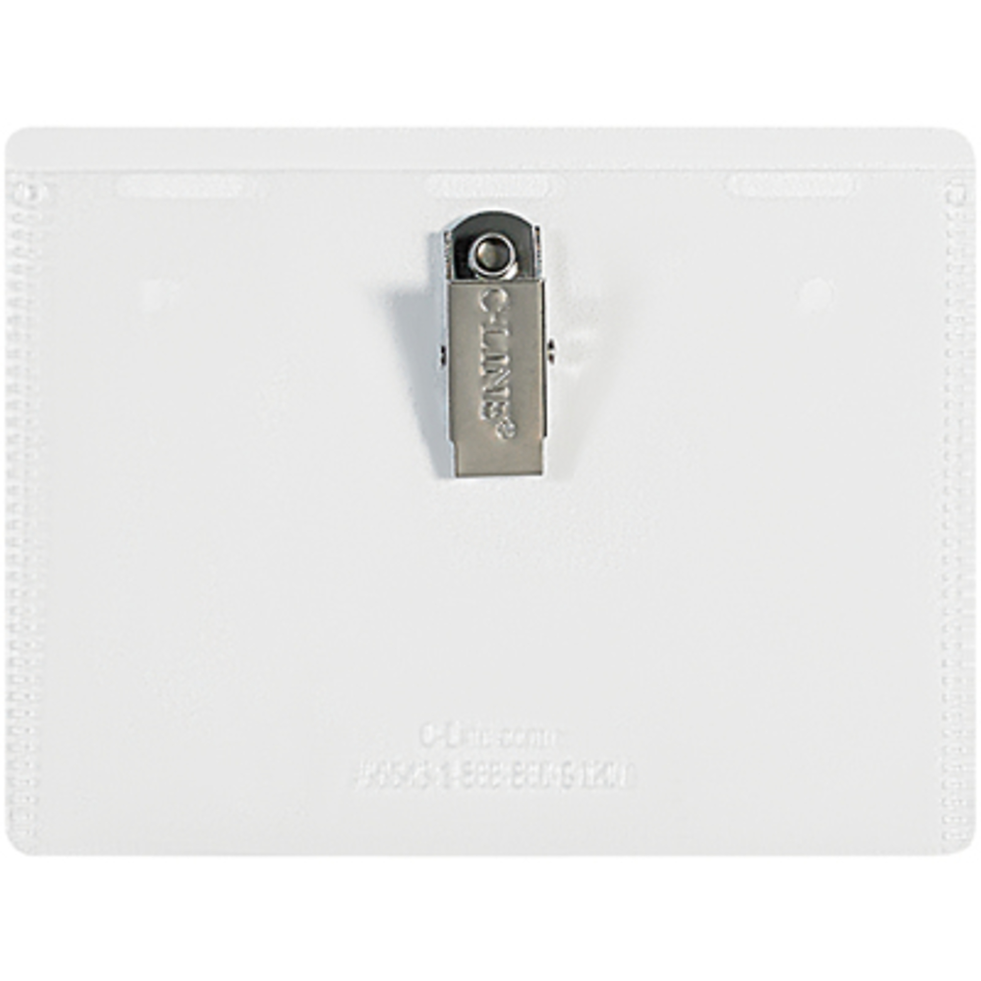 4 x 3in. Clip-On Badge Holders 50/CS, Model# BH110